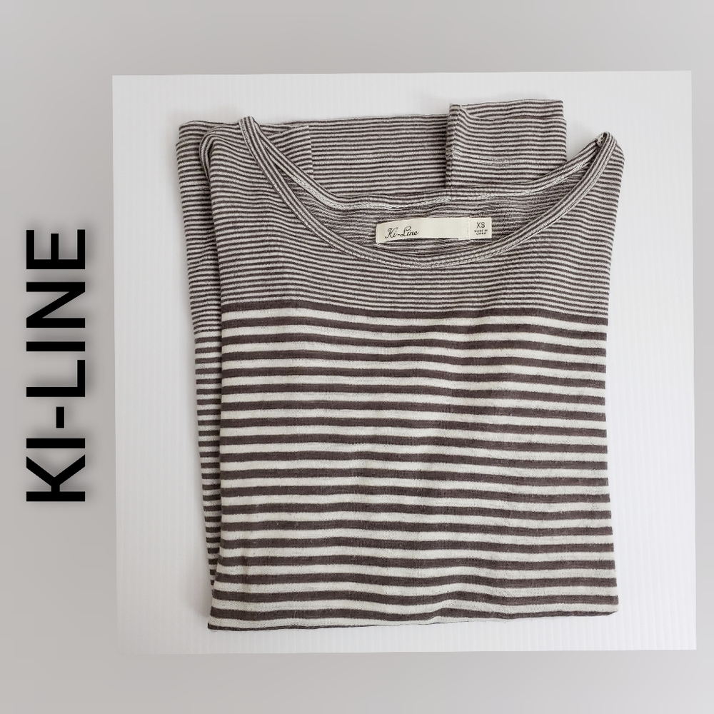 Ki-Line Striped lightweight long sleeve Top XSmall